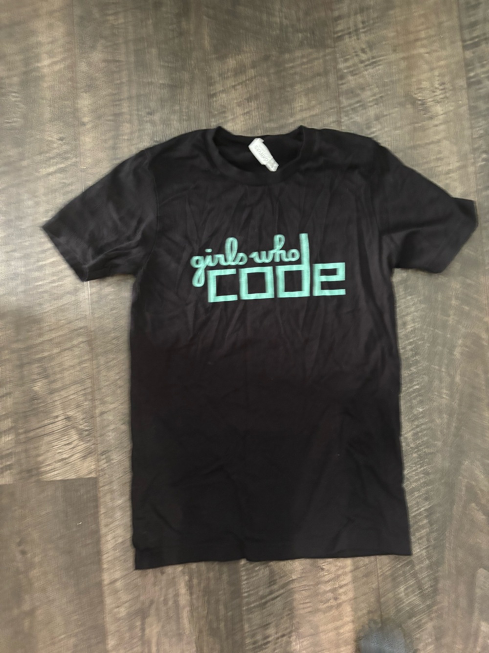 Bella Canvas Black Crew Neck Tee Girls who Code